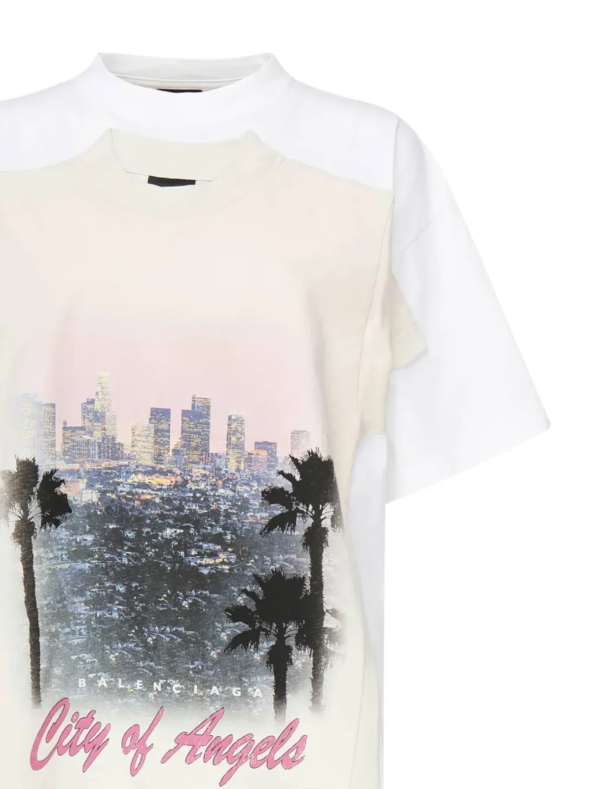 Balenciaga シティプリント パネル入り Tシャツ - 画像3