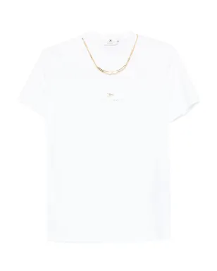 Elisabetta Franchi チェーン付きコットンTシャツ - サムネイル1