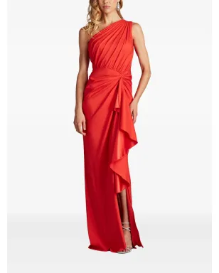 Tadashi Shoji ワンショルダーフリルドレス - サムネイル2