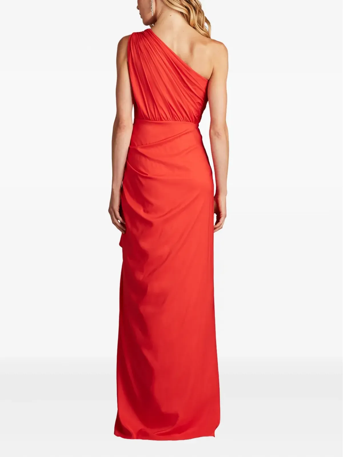 Tadashi Shoji ワンショルダーフリルドレス - 画像3
