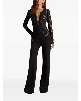 Tadashi Shoji レースパネル入りジャンプスーツ - サムネイル2