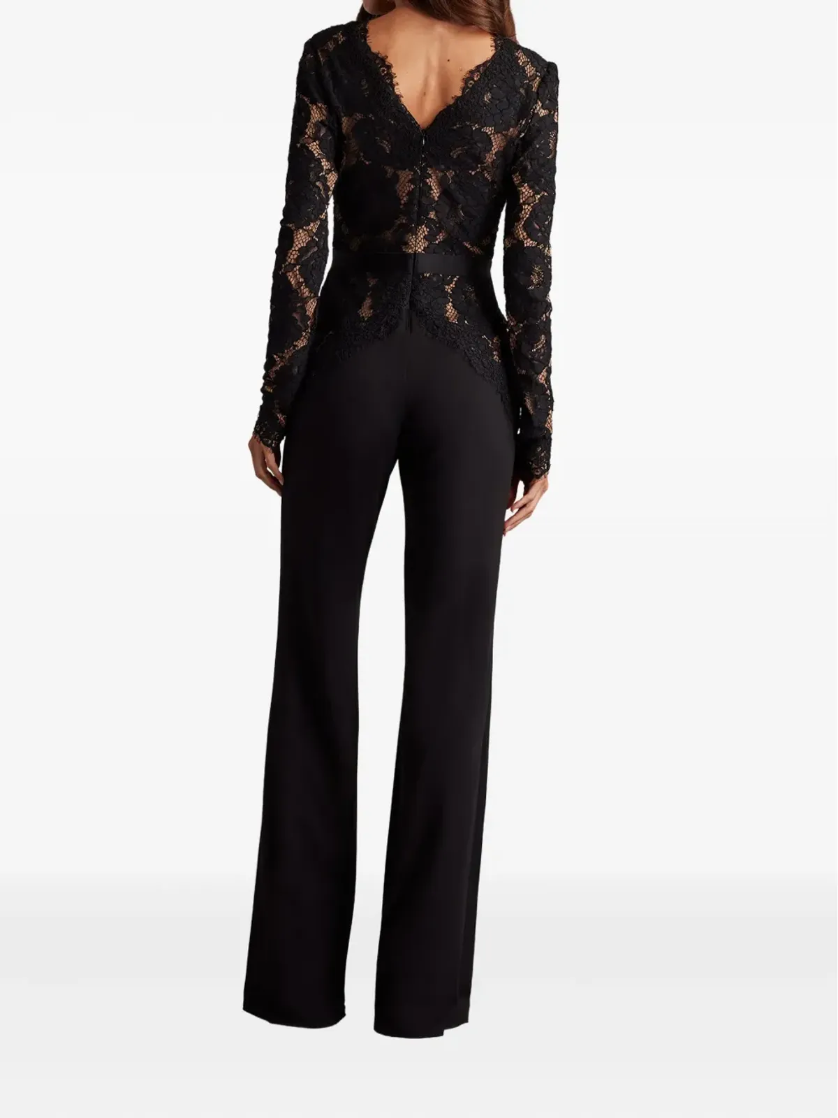 Tadashi Shoji レースパネル入りジャンプスーツ - 画像4