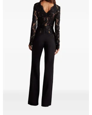 Tadashi Shoji レースパネル入りジャンプスーツ - サムネイル4