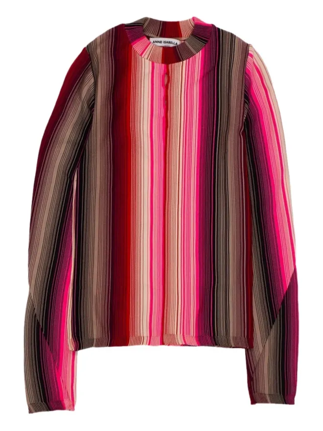 Anne Isabella Anne Isabella ストライプ長袖セーターの商品画像