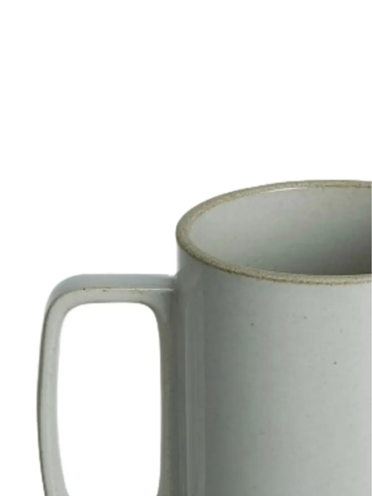Hasami Porcelain side-handle porcelain mug - Grey - 画像2