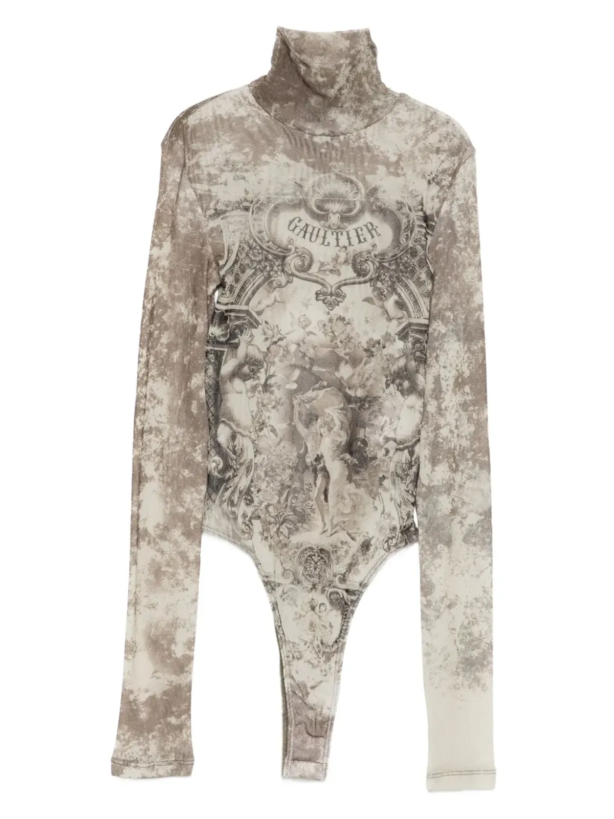 Jean Paul Gaultier メダイオンプリント ボディスーツ - Grey - 画像1