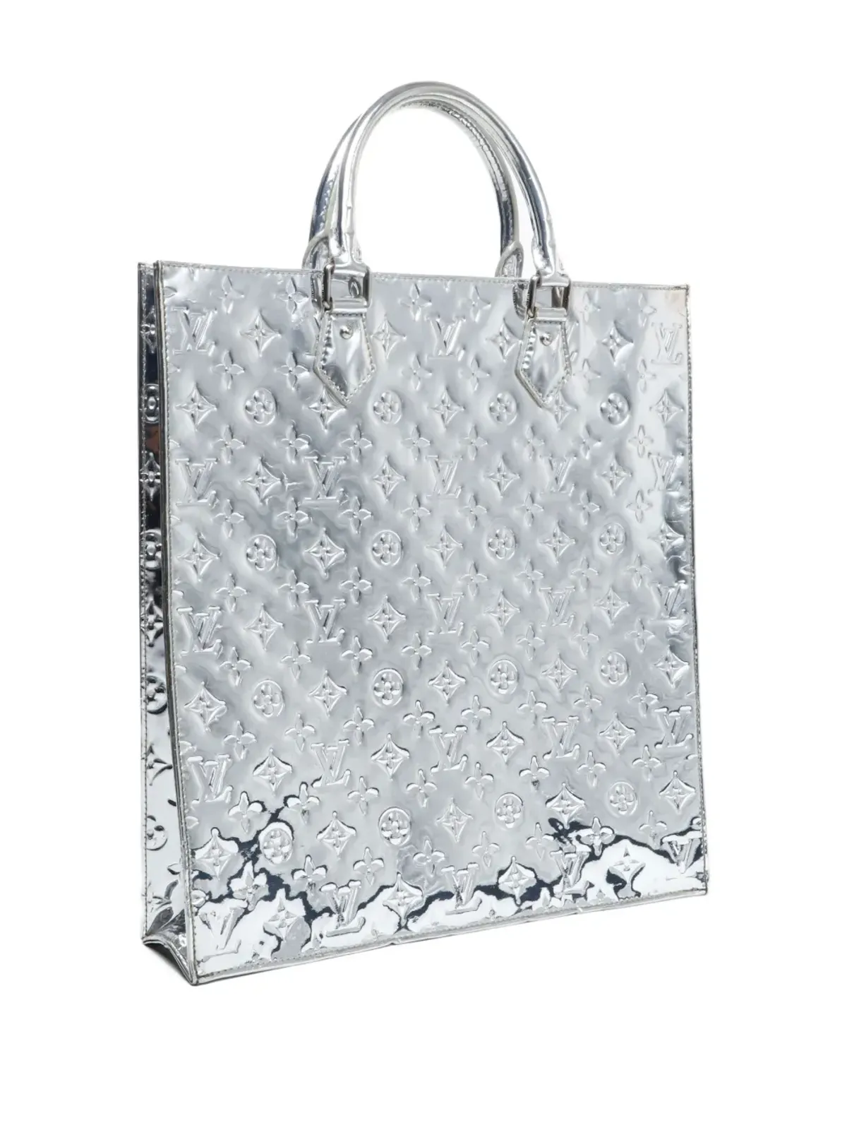 Louis Vuitton Pre-Owned ミロワール・サック・プラット レザー トートバッグ - シルバー - 画像3