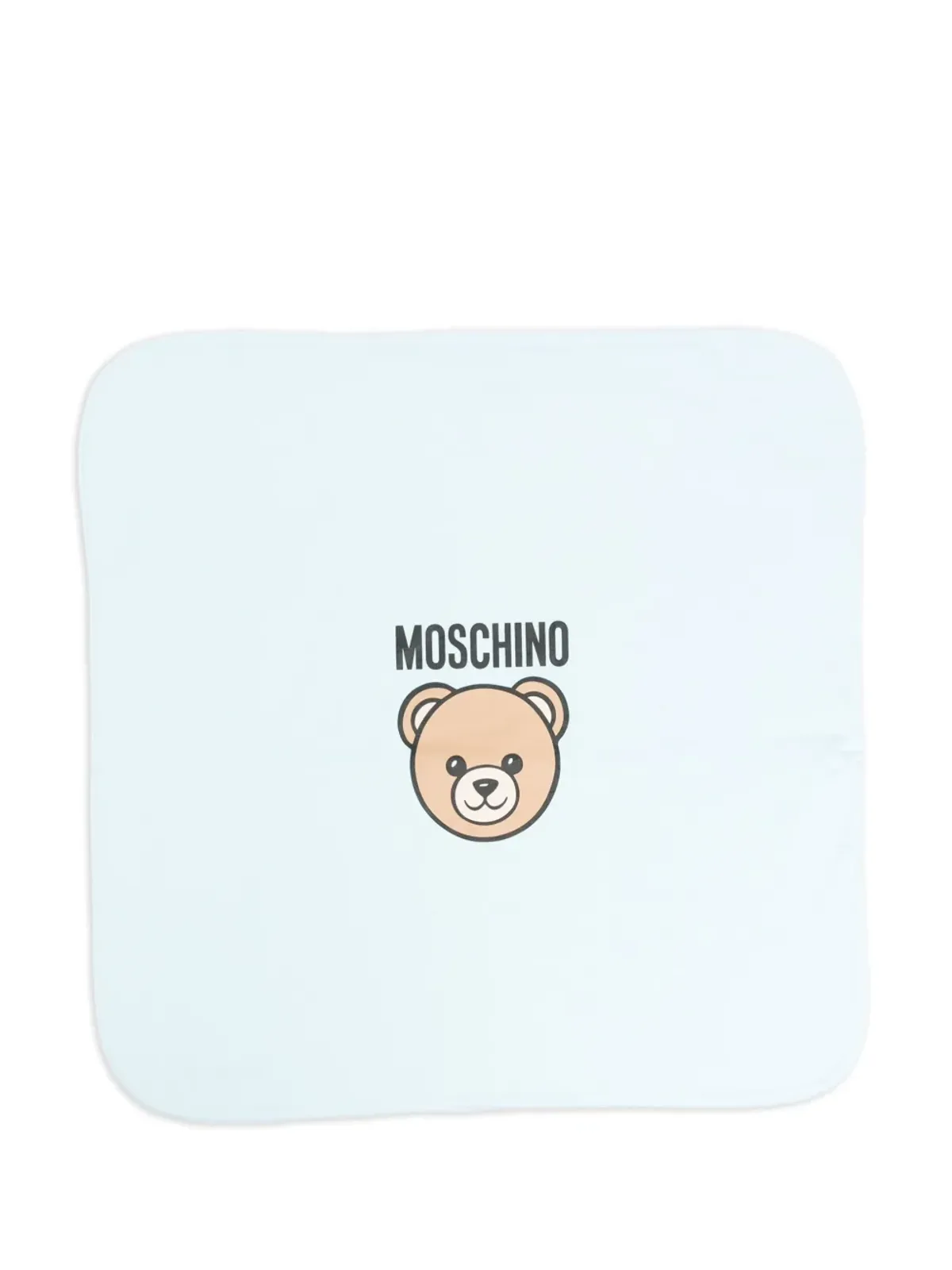 Moschino Kids テディベアロゴ ベビー毛布 - 画像1