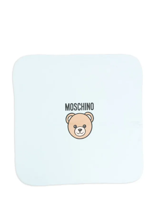 Moschino Kids Moschino Kids テディベアロゴ ベビー毛布の商品画像