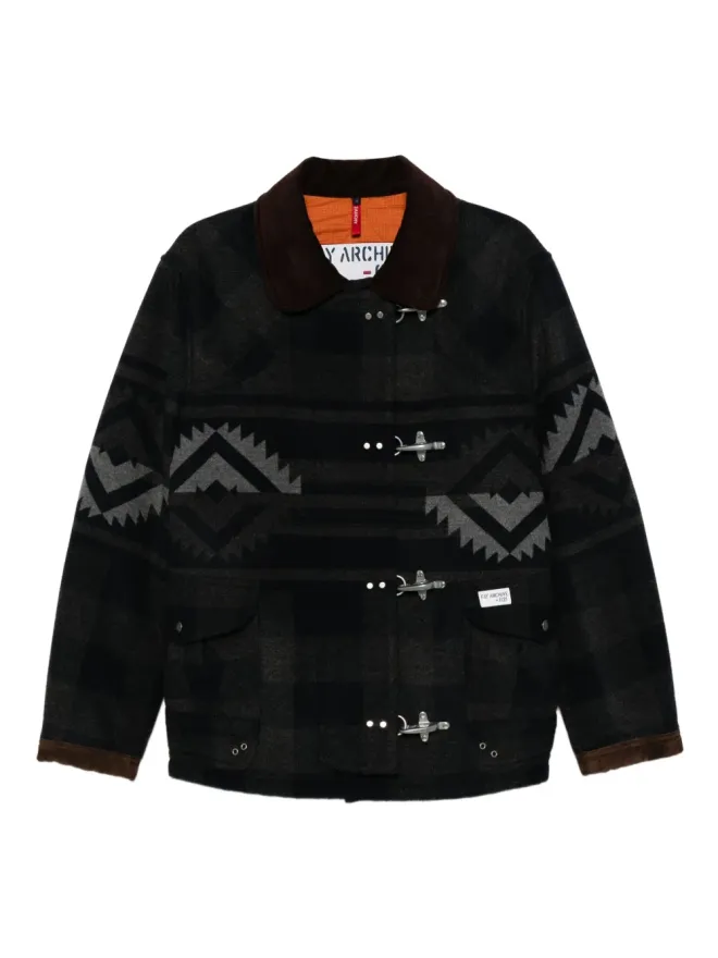 Fay Fay 4-Ganci Yateh patterned coat - Blueの商品画像