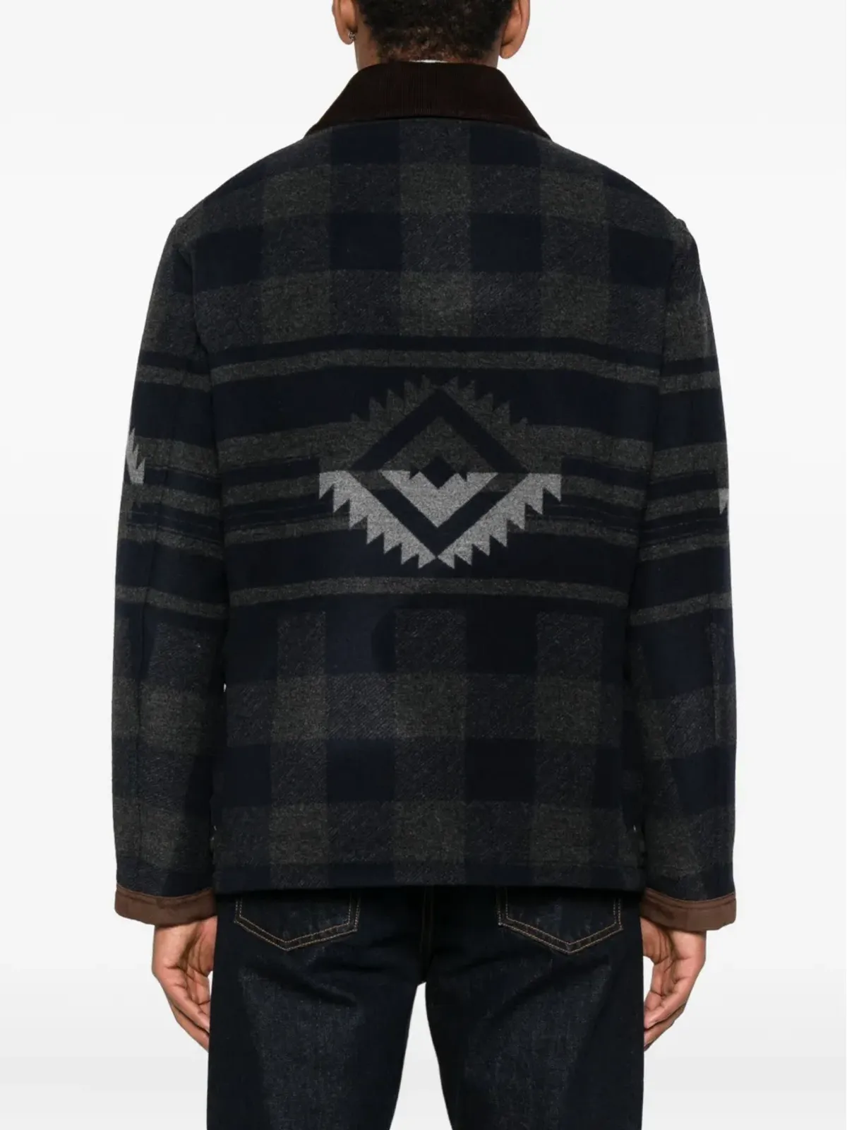 Fay 4-Ganci Yateh patterned coat - Blue - 画像4