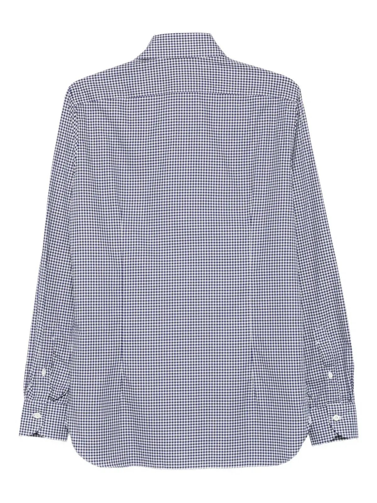 Borrelli gingham-check shirt - Blue - 画像2
