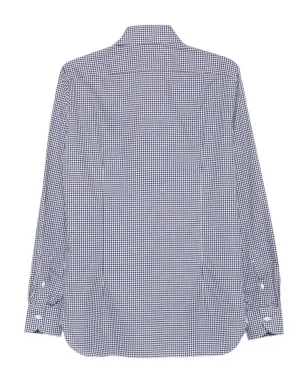 Borrelli gingham-check shirt - Blue - サムネイル2