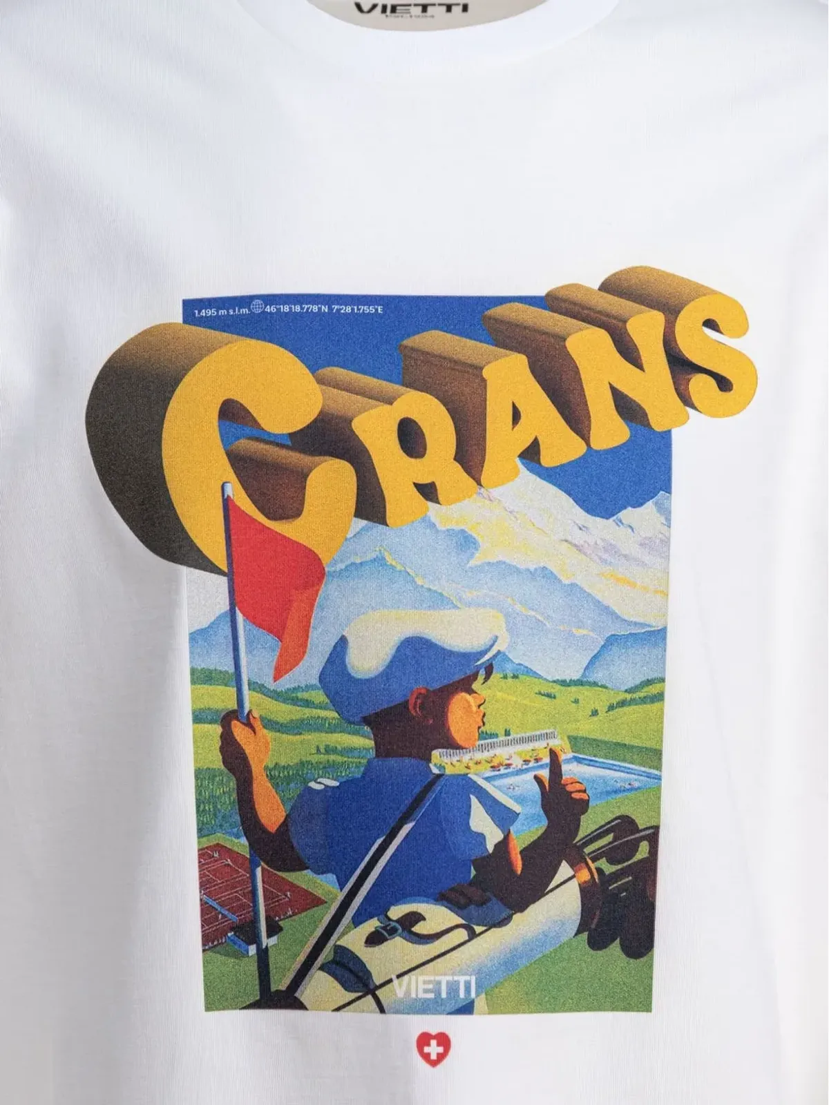 VIETTI MERCHANDISE Poster Crans グラフィックTシャツ - 画像3