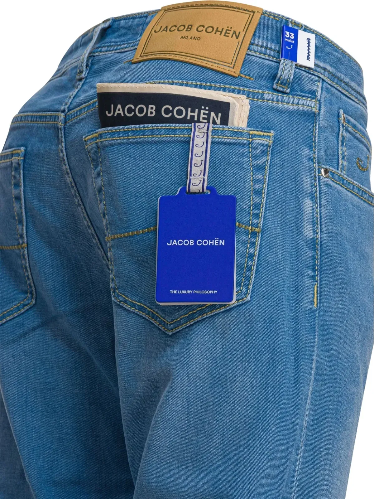 Jacob Cohën コットン混紡ストレートジーンズ - 画像3