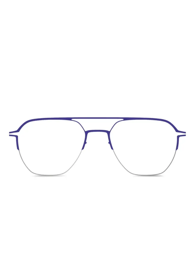 Mykita Mykita ダブルブリッジ パイロットフレーム眼鏡 - ブラックの商品画像