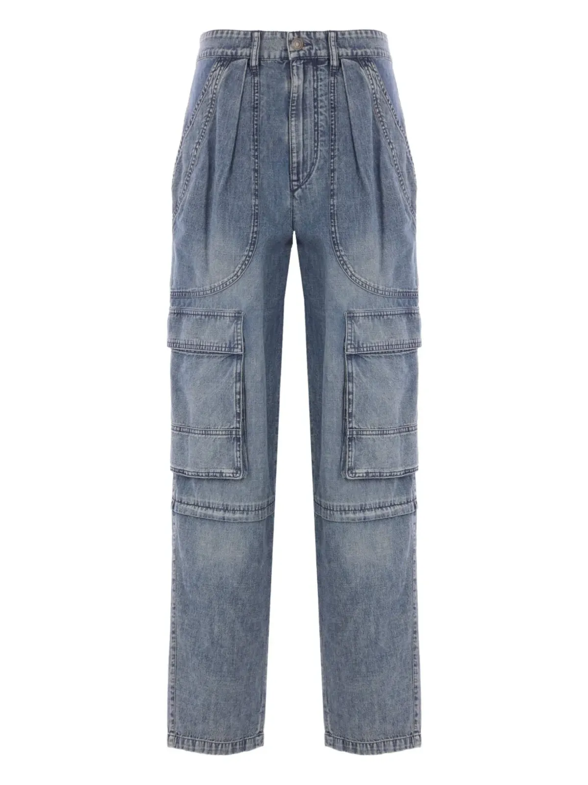 MARANT ÉTOILE プリーツポケットカーゴジーンズ - 画像1