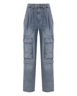 MARANT ÉTOILE プリーツポケットカーゴジーンズ - サムネイル1