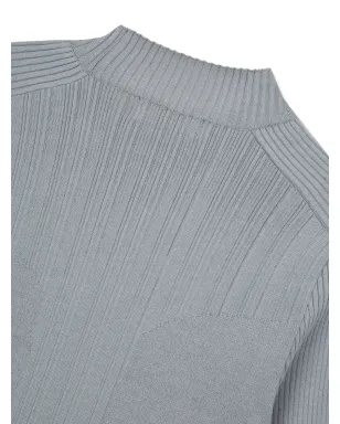 TOMBOY モックネックリブTシャツ グレー - サムネイル5