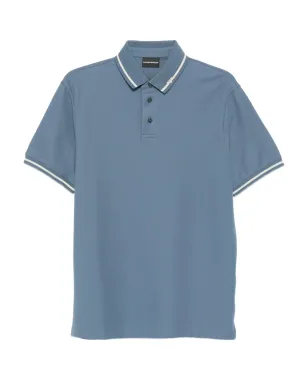 Emporio Armani チップドカラー コットン ポロシャツ - サムネイル1