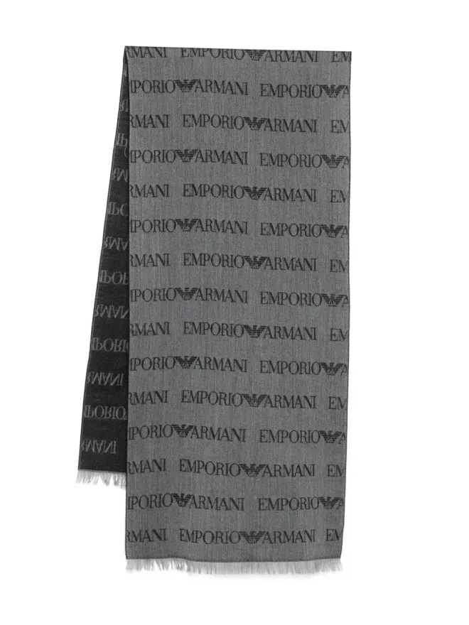 Emporio Armani Emporio Armani ロゴジャカードスカーフの商品画像