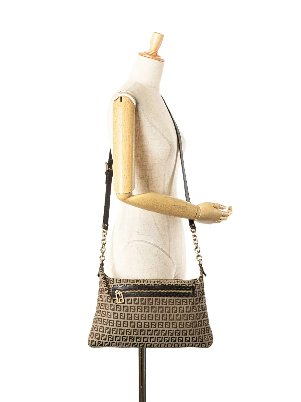 Fendi Pre-Owned Zucchino Canvas クロスボディバッグ - 画像2
