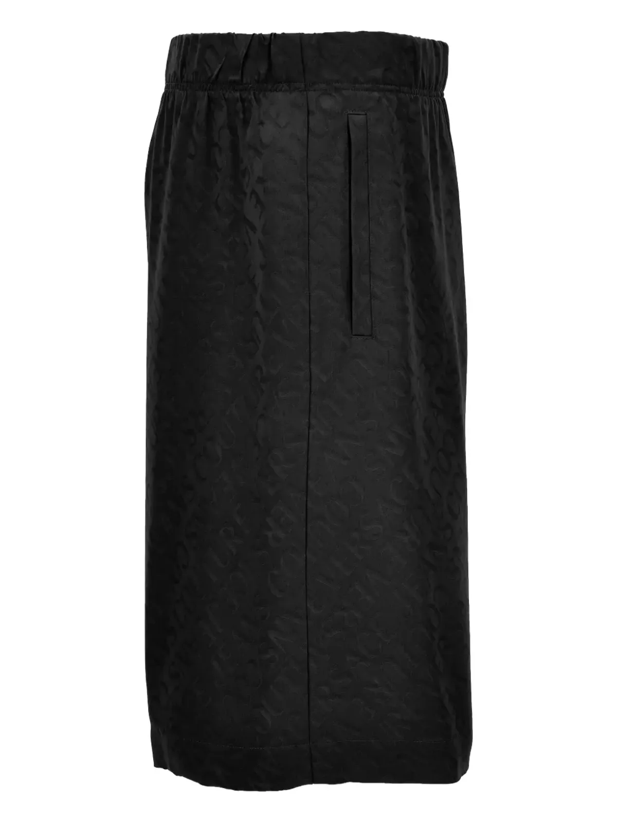Versace Jeans Couture Versace Allover ロゴプリント エラスティックウェスト ショーツ - ブラック - 画像3