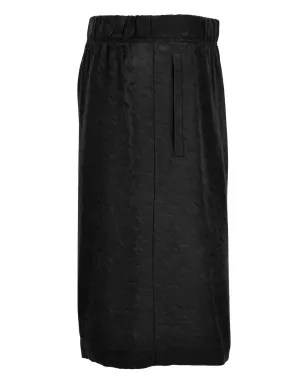 Versace Jeans Couture Versace Allover ロゴプリント エラスティックウェスト ショーツ - ブラック - サムネイル3