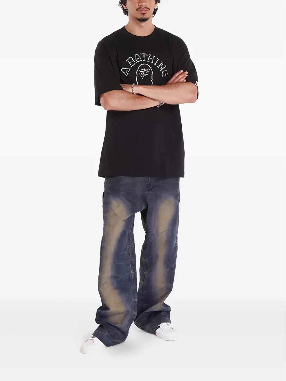 A BATHING APE® スタッズ装飾 Tシャツ - ブラック - 画像2