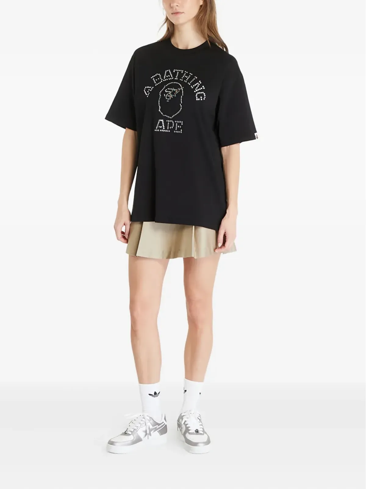 A BATHING APE® スタッズ装飾 Tシャツ - ブラック - 画像3