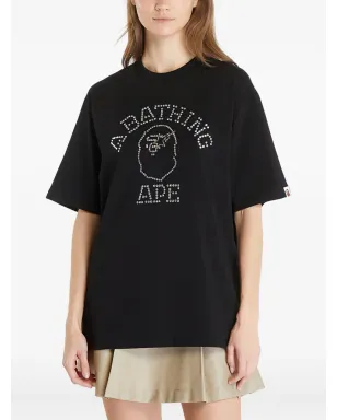 A BATHING APE® スタッズ装飾 Tシャツ - ブラック - サムネイル4