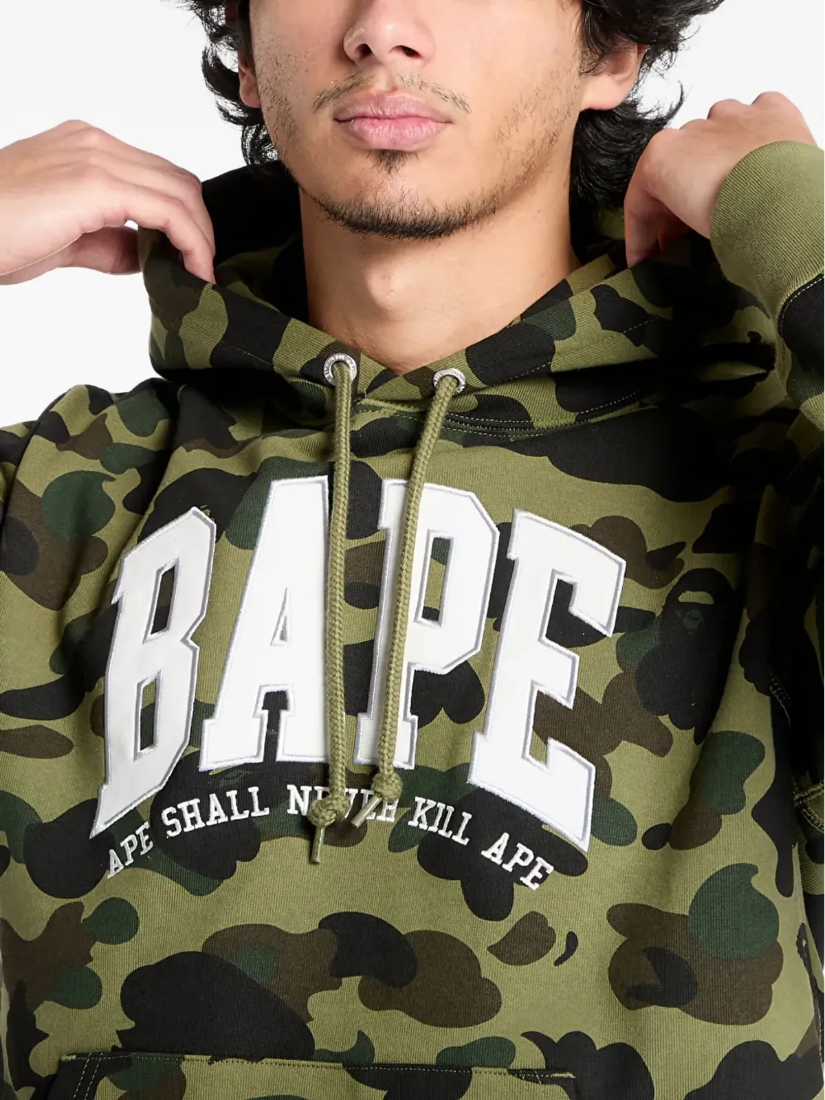A BATHING APE® 1St カモ柄フード付きパーカー - 画像5