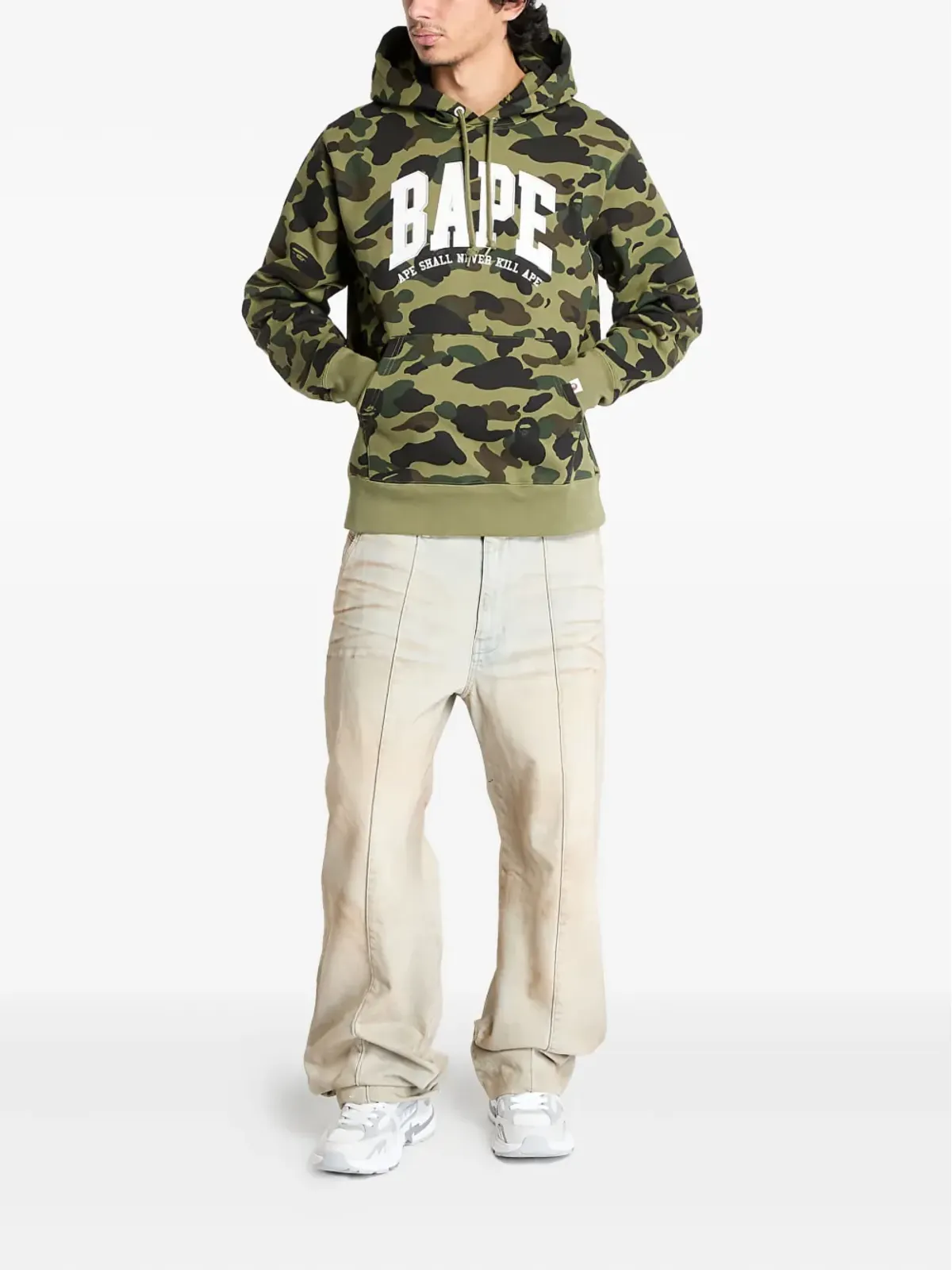 A BATHING APE® 1St カモ柄フード付きパーカー - 画像2