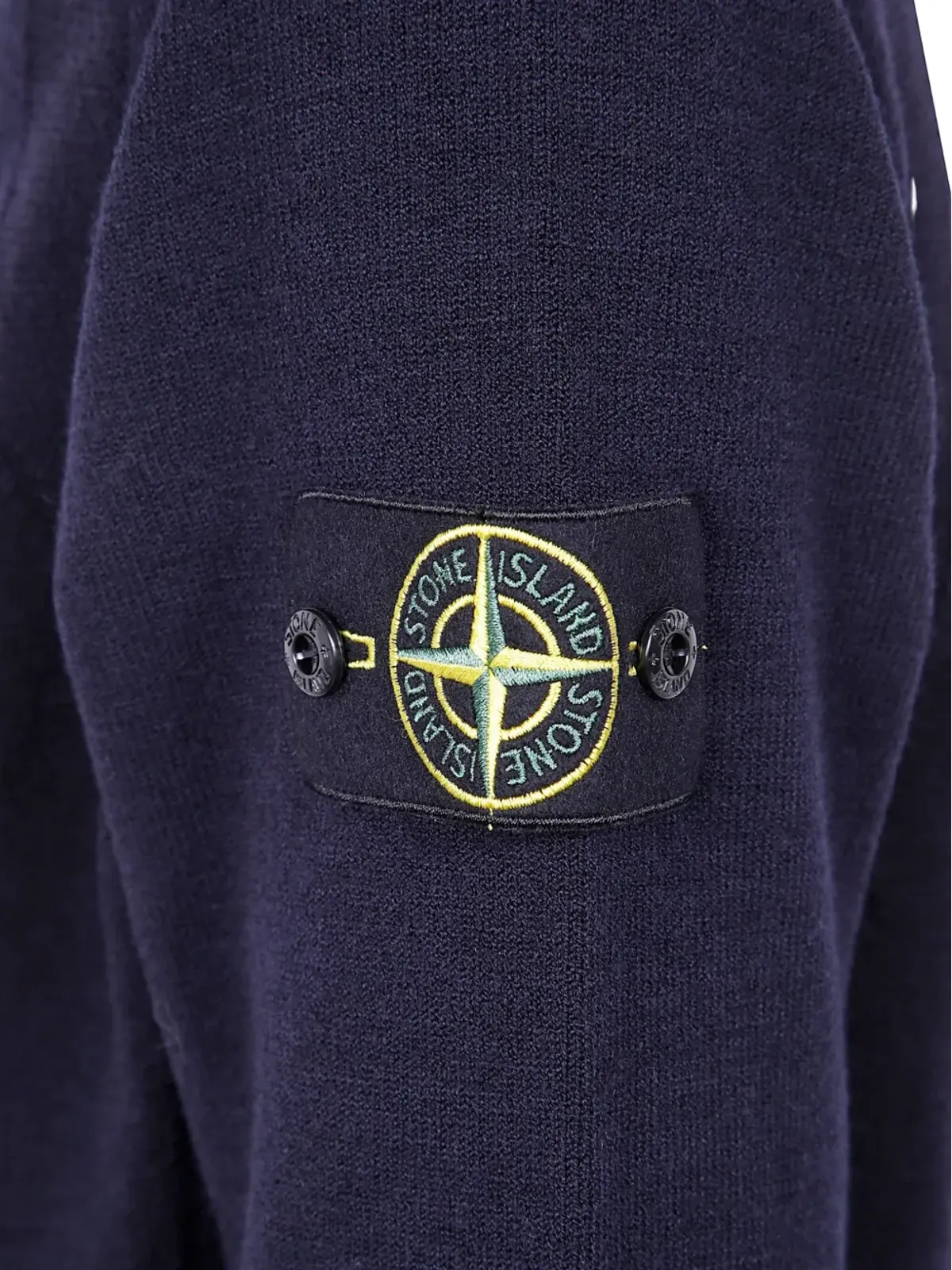 Stone Island ジップフロント ロゴパッチ カーディガン - 画像3