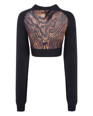 Jean Paul Gaultier 木目プリント ウールトップ - サムネイル2