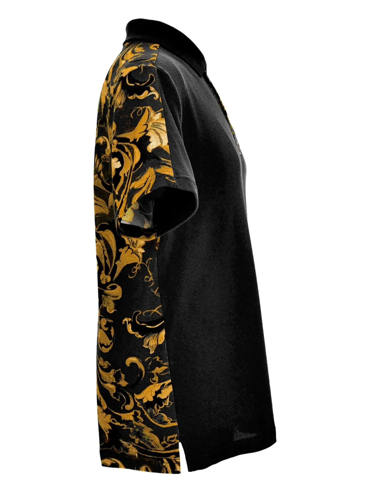 Versace Jeans Couture バロックプリント パネルポロシャツ - 画像3