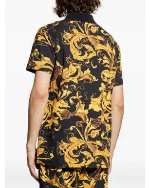 Versace Jeans Couture バロックプリント パネルポロシャツ - サムネイル4