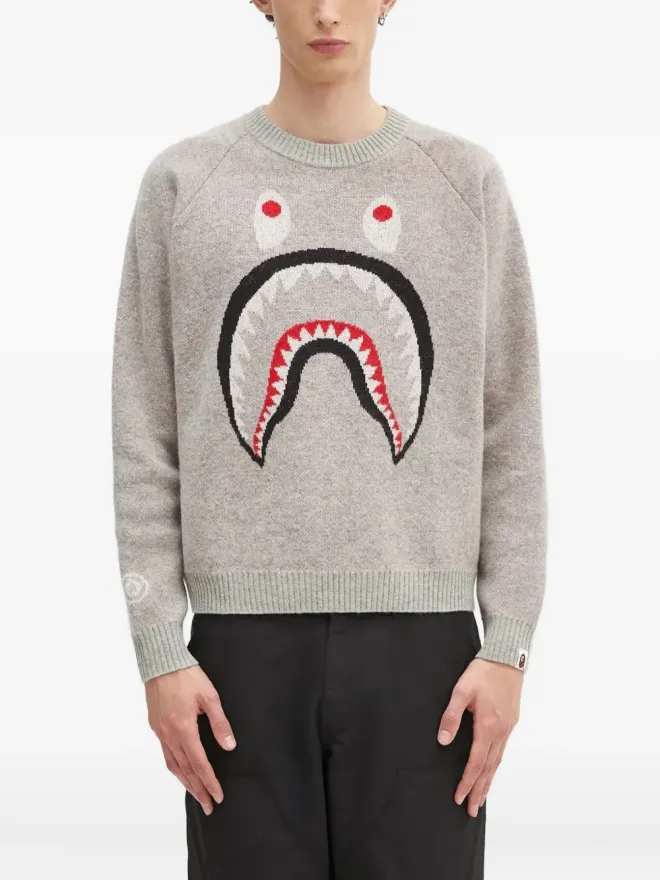 A BATHING APE® A BATHING APE® シャーク ラグランセーターの商品画像