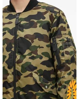A BATHING APE® 1st カモシャーク MA-1 刺繍ボンバージャケット - サムネイル5