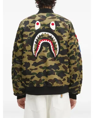 A BATHING APE® 1st カモシャーク MA-1 刺繍ボンバージャケット - サムネイル4