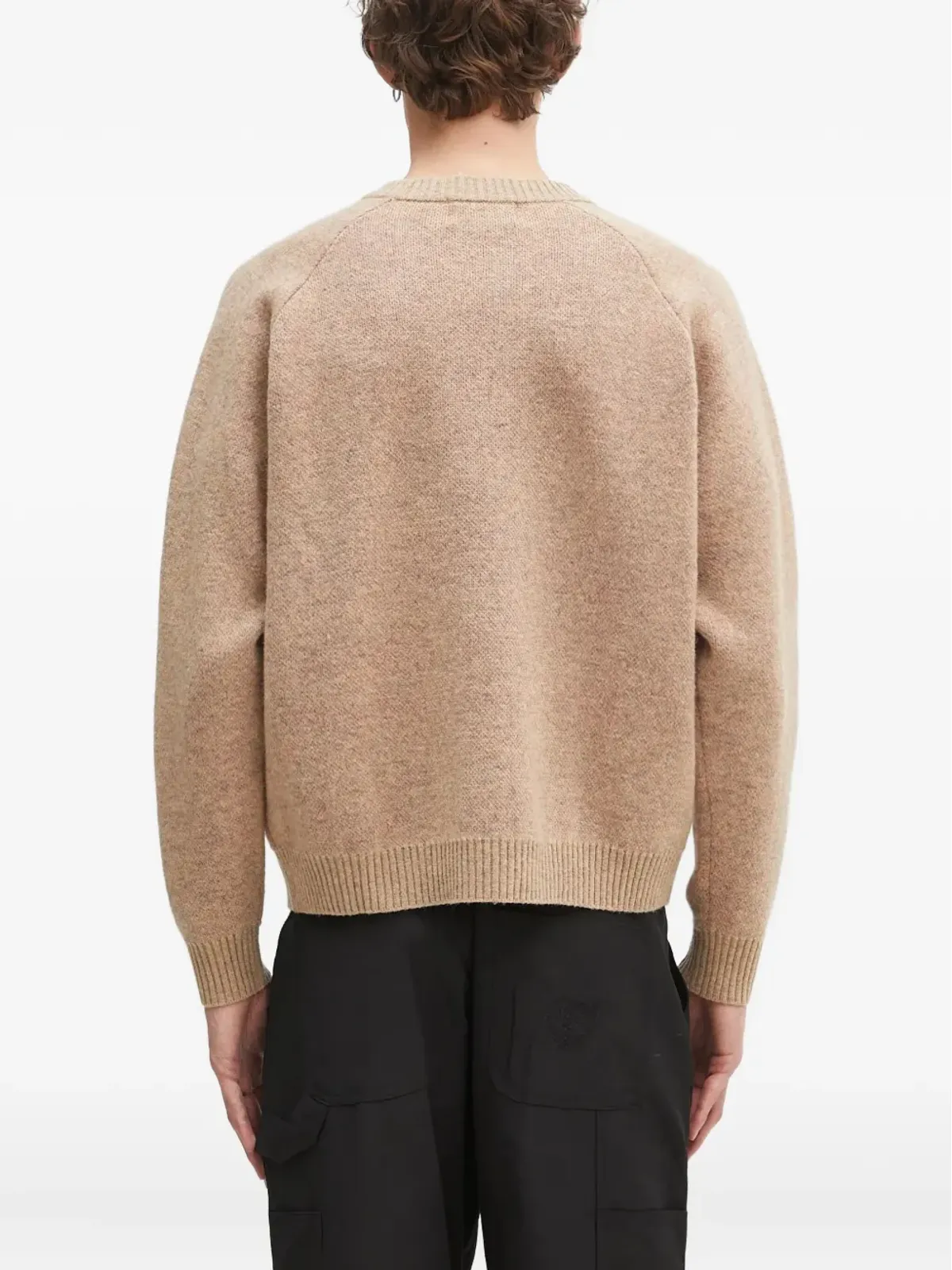 A BATHING APE shark-head intarsia sweater - Neutrals - 画像4