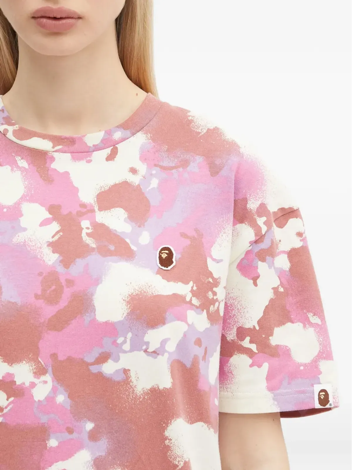 A BATHING APE® カモフラージュプリントTシャツ（ピンク） - 画像5
