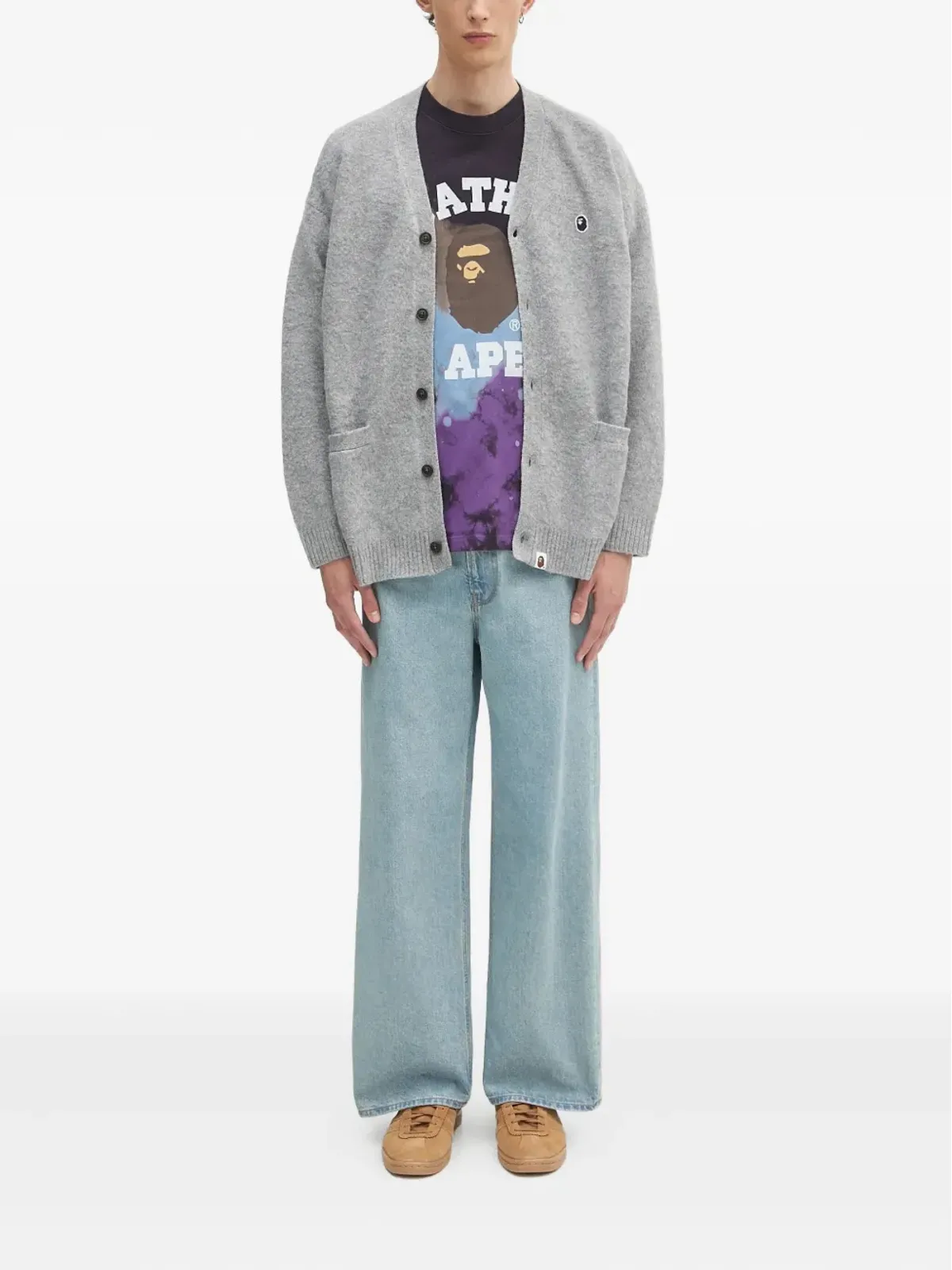A BATHING APE® ボタンアップカーディガン - 画像2