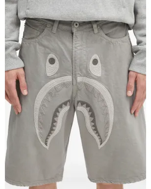 A BATHING APE® Shark shorts - Grey - サムネイル4