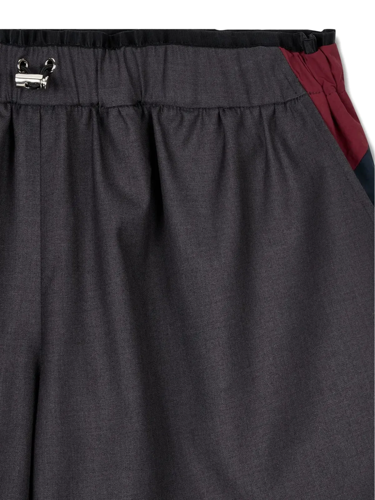 TOMBOY layered pocketed knee-length shorts - Grey - 画像5