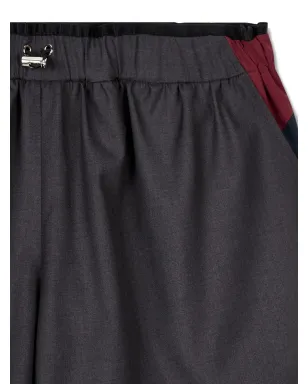 TOMBOY layered pocketed knee-length shorts - Grey - サムネイル5