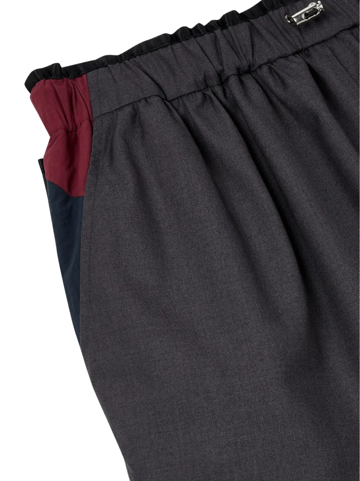 TOMBOY layered pocketed knee-length shorts - Grey - 画像4