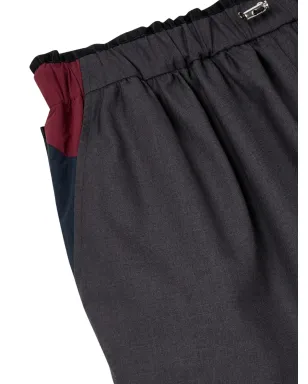 TOMBOY layered pocketed knee-length shorts - Grey - サムネイル4