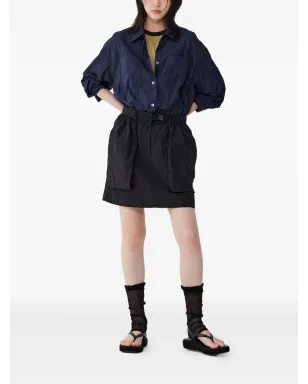 TOMBOY ブラックのバックル付きポケット ミニスカート - サムネイル2
