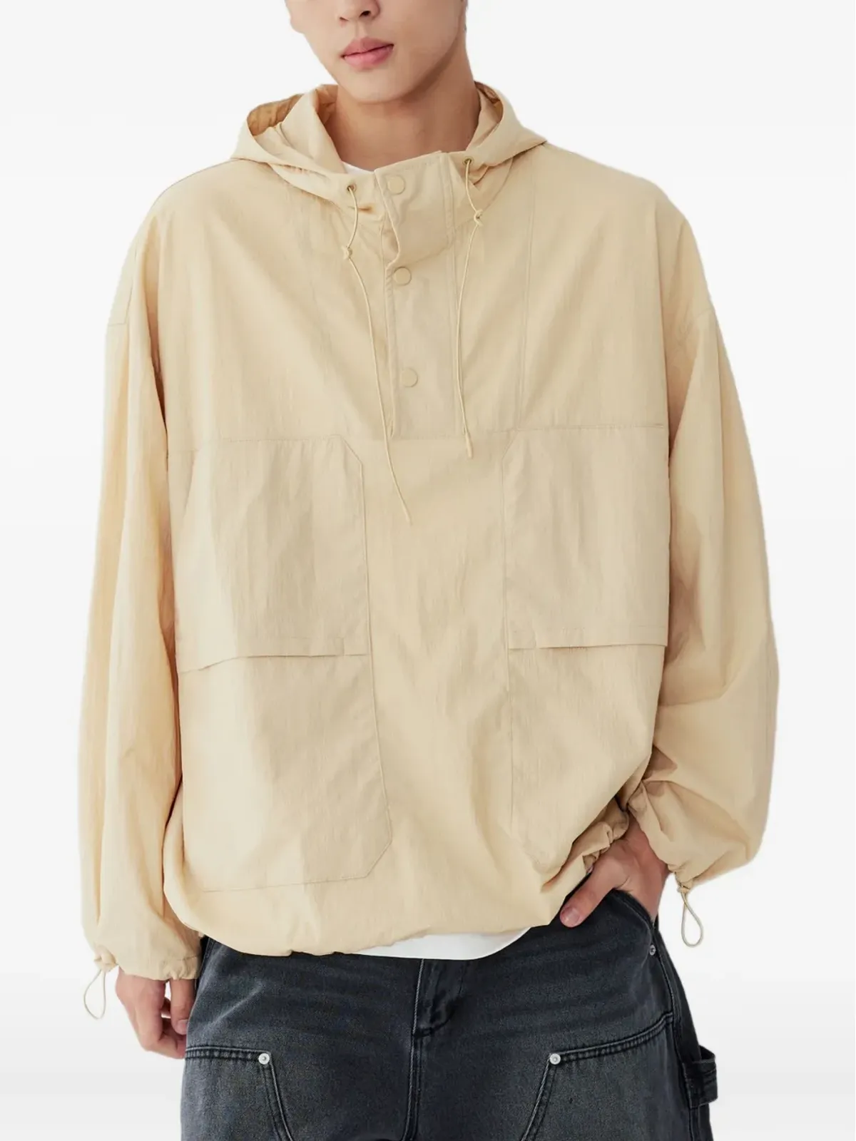 TOMBOY hooded pullover jacket - Neutrals - 画像3